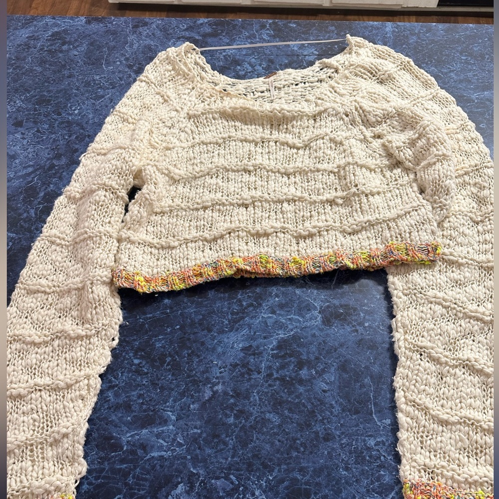 Free People Cream Sweater